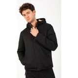 Maraton Regular Erkek Kapüşonlu Siyah- Ceket - XL