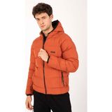Maraton Sportswear Erkek Şişme Kapüşonlu Mont - Koyu Kırmızı - 2XL