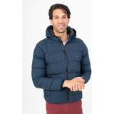 Maraton Sportswear Erkek Şişme Kapüşonlu Mont - Lacivert - 2XL