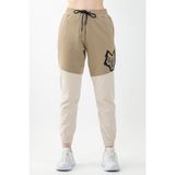 Maraton Sportswear Kadın Dönüşlü Paça Pantolon - Siyah - Beyaz - Çağla
