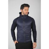 Maraton Sportswear SlimFit Erkek Kapşonlu Uzun Kol Basic Lacivert Ceket 17425 - XL