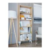 Marbella Açık Kitaplık 5 Raflı Dekoratif Salon Oturma Odası Sığ Derinlik 60x160 Cm