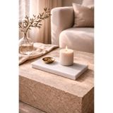 Marbello Mermer Organizer Tepsi 12x25 cm Parfüm Takı Kahve Sunum Banyo Düzenleyici Dekoratif Tepsi