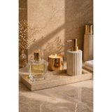 Marbello Traverten Dekoratif Tepsi 30x12 cm | Banyo, Kahve Köşesi, Mum & Tütsü Standı Organizer