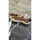 Marble Center Mermer Istiridye Sunumluk Tepsi Dekoratif Çerezlik Kase Tabak - Leylak