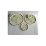 Marble Mermer Desenli Dekoratif Beton Büyük Boy Organizer 3 Lü Tepsi Seti,Aksesuar,Dekorasyon TR-066