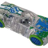 Marble Racers Hızlı Atış Geri Çekmeli Motorlu 1:43 Ölçekli Yarış Arabasını Aydınlatın - Yeşil Tekerlekler