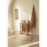 Marble Tekli Banyo Paspası %100 Pamuk 60x100 Kahverengi