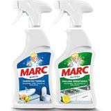 Marc Banyo ve Mutfak Temizleyici Yağ Çözücü & Kireç Sökücü Sprey 2'li Set (2x750 ml) - 1,5 lt
