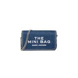 Marc Jacobs Denim Zinciri Mini Çanta, Koyu Yıkama, One Size