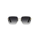 Marc Jacobs Erkek Güneş Gözlüğü - Geometrik Siyah Metal Çerçevesiz Çerçeve Koyu Gri Degrade Cam Uv400 Marc 713/S 807/9O