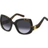 Marc Jacobs Kadın Güneş Gözlüğü Kare Büyük Marc 808 086 Havana Kahve Çerçeve Füme Degrade UV400 Cam