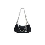 Marc Jacobs The Star Charm Omuz Çantası, Siyah