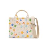 Marc Jacobs The Wild Daisy Canvas Medium Tote Çanta, Beyaz Çoklu