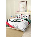 Marcalanya Nevresim Takımı Çift Kişilik Pamuklu Saten Kumaş 6 Parça 3D Dijital Baskı Duvet Cover Set Model No: - 200 x 220 cm - 001-Renkli