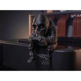 Marchen Collection Gamer Iskelet Figür, 3D Baskı Gamer Iskelet Biblosu, Kitaplık - Gamer Dekorasyonu Iskelet Figürü 7cm - Siyah