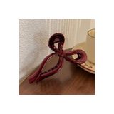 Marchen Collection Kadın Bordo Fiyonk Mandal Toka Büyük Boy