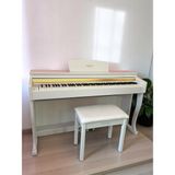 Marcia MK-900 Wh Dijital Konsol Piyano, Bluetooth, Tuş Hassasiyeti, 88 Tuşlu, Kapaklı (Kulaklık ve Tabure) - Beyaz