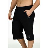 Marco Ferry Siyah Erkek Beli Lastikli Cepli Pamuklu Iki Iplik Büyük Beden Kapri EDY201169B-S - 4XL