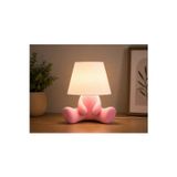 Marco Fresco 3D Baskı Loopy Abajur LED Masa Lambası Pembe Dekoratif Gece Lambası Çocuk Odası