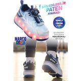 Marco Kids 26Y1801 Çocuk Işıklı Paten Ayakkabı - Lacivert