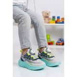 Marco Kids Gri-Lacivert Dar Kalıp Erkek Çocuk Spor Ayakkabı 26Y517 P