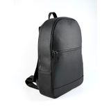 Marco Lucci Hakiki Deri Siyah Erkek Sırt Çantası, Unisex Günlük Kullanım, Ebat 35x23x10 cm