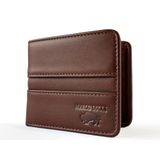 Marco Lucci Unisex Hakiki Dana Derisi Cüzdan, Katlamalı Kapama, 15-17 Kart Kapasiteli, 11 cm x 9 cm, Minimal Tasarım (Kahverengi)