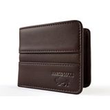 Marco Lucci Unisex Hakiki Dana Derisi Cüzdan, Katlamalı Kapama, 15-17 Kart Kapasiteli, 11 cm x 9 cm, Minimal Tasarım (Koyu Kahverengi)