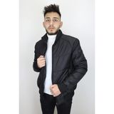 Marco Muratti Fistan Store Erkek Hakim Yaka Normal Kalıp Fermuar Kapamalı Kışlık Mont - Siyah - 2XL