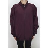 Marco Muratti Fistan Store Erkek Hakim Yaka Rahat Kesim Fermuar Kapamalı Battal Yazlık Mont - Bordo - 5XL