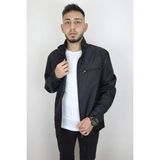 Marco Muratti Fistan Store Erkek Hakim Yaka Spor Kesim Normal Kalıp Fermuar Kapamalı Yazlık Mont - 2XL - Siyah