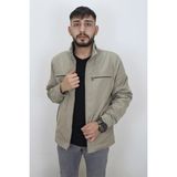 Marco Muratti Fistan Store Erkek Hakim Yaka Spor Kesim Normal Kalıp Fermuar Kapamalı Yazlık Mont - Koyu Bej