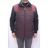 Marco Muratti Fistan Store Erkek Hakim Yaka Spor Kesim Normal Kalıp Kolları Çelik Örgü Yakası Kürklü Kışlık Mont - 2XL - Bordo