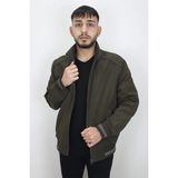 Marco Muratti Fistan Store Erkek Hakim Yaka Spor Kesim Rahat Kalıp Fermuar Kapamalı Yazlık Keten Mont - Haki Yeşil
