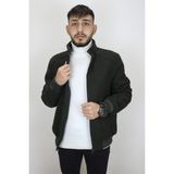 Marco Muratti Fistan Store Erkek Hakim Yaka Spor Kesim Rahat Kalıp Kolları Lastikli Kışlık Kaşmir Kaban - Haki Yeşil