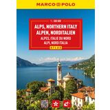 MARCO POLO Reiseatlas Alpen, Norditalien 1:300.000: Straßenatlas und Autoatlas mit Europa in 1:4,5 Mio. Spiralbindung