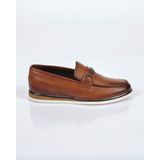 Marco Rossi Minimalist Deri Loafer Erkek Ayakkabı - Günlük Şıklık - Taba