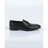 Marco Rossi Minimalist Erkek Deri Loafer Ayakkabı - Klasik ve Şık - Siyah