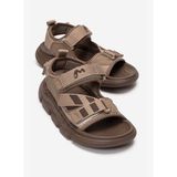 Marcokids Erkek Çocuk Koyu Bej Günlük Sandalet Filet