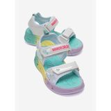 Marcokids Kız Çocuk Beyaz Işıklı Spor Sandalet Filet