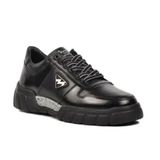 Marcomen 152-19503 Siyah Hakiki Deri Erkek Sneaker Ayakkabı