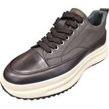 Marcomen 18407 Hafif Taban Deri Sneaker Erkek Spor Ayakkabı - Siyah - Beyaz