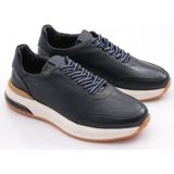 Marcomen 19512 Erkek Hakiki Deri Günlük Premium Casual Sneaker Ayakkabı - Lacivert