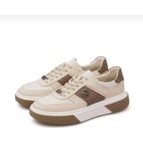 Marcomen El Yapımı Hakiki Deri Air Taban Erkek Sneakers Ayakkabı - 002-Bej