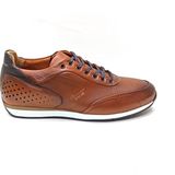 Marcomen Kahverengi Deri Erkek Sneaker Ayakkabı - Kahverengi - Taba