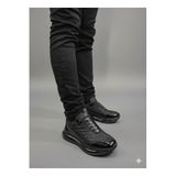 Marcomen Lastik Bağcıklı Paraşüt Parçalı Köpük Taban Erkek Sneaker Ayakkabı 22491 - Siyah - 45