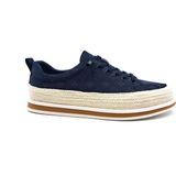 Marcomen M67020 Lastik Bağcıklı Espadril Detaylı Erkek Lacivert Keten Ayakkabı