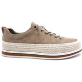 Marcomen Maecomen M67020 Lastik Bağcıklı Espadril Detaylı Erkek Bej Renk Keten Ayakkabı