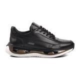 Marcomen Siyah Hakiki Deri Erkek Sneaker - 42